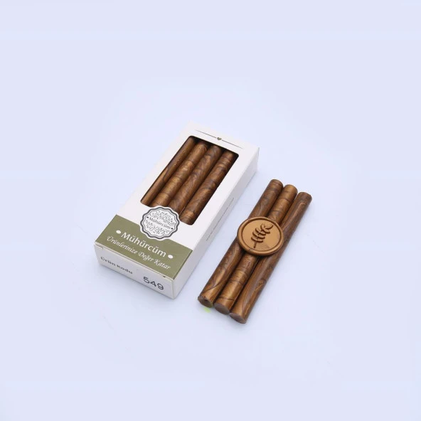 Mühür Mumu Çubuk 11mmx120mm 10 lu Paket Model: 549 SEDEF KARAMEL - Resim 3