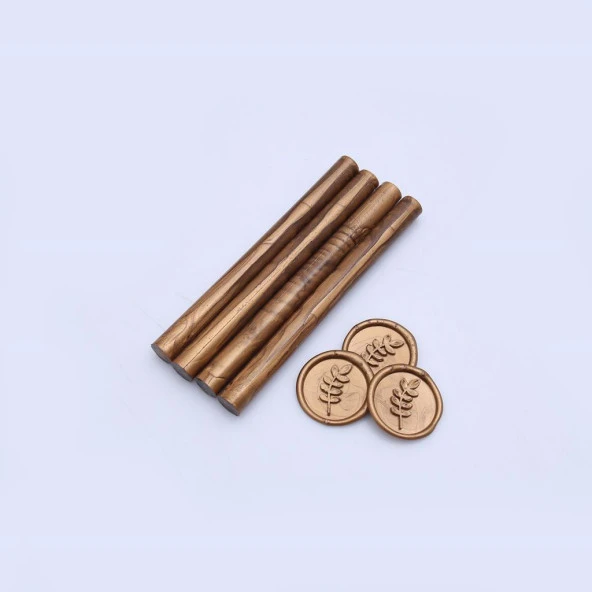 Mühür Mumu Çubuk 11mmx120mm 10lu Paket Mo:550 SATEN ALTIN KARAMEL - 2