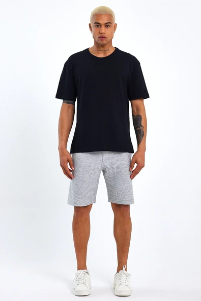 Süperlife Erkek Regular Fit Ottoman Kumaş Şort SPR23SR320 ürün görseli 1