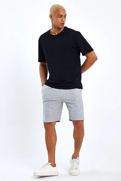 Süperlife Erkek Regular Fit Ottoman Kumaş Şort SPR23SR320 - Resim 3