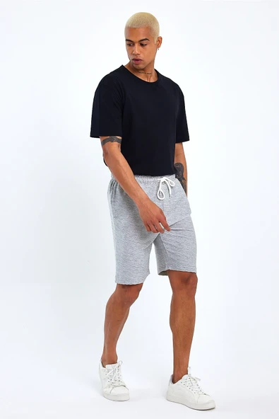 Süperlife Erkek Regular Fit Ottoman Kumaş Şort SPR23SR320 - Resim 5