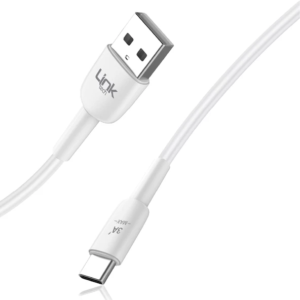 LinkTech K602 Safe USB - Type-C 3A Data ve Şarj Kablosu 1mt - 4