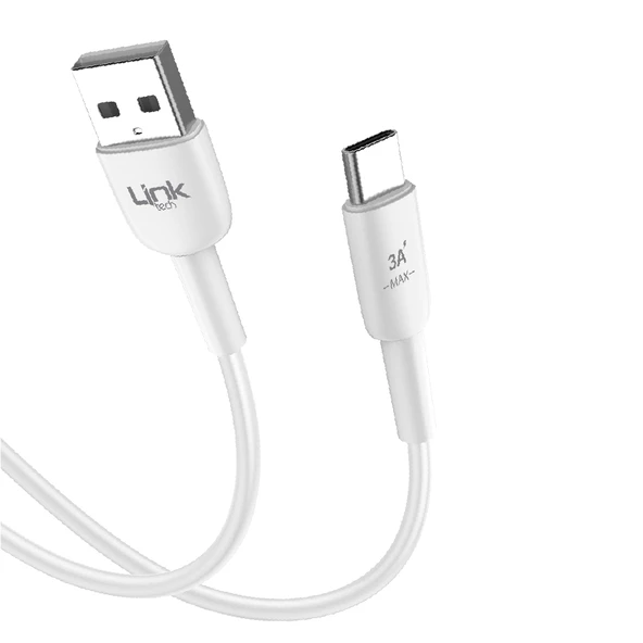 LinkTech K602 Safe USB - Type-C 3A Data ve Şarj Kablosu 1mt - 3