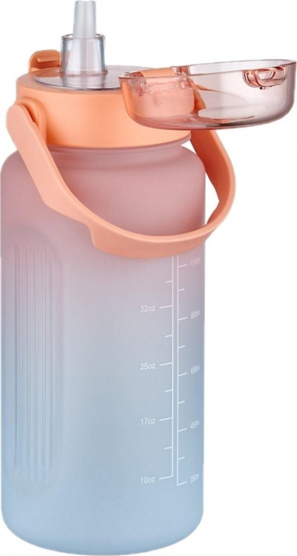 Vagonlife Su Matarası 1500ML VGN2213 Turuncu Mavi - 2