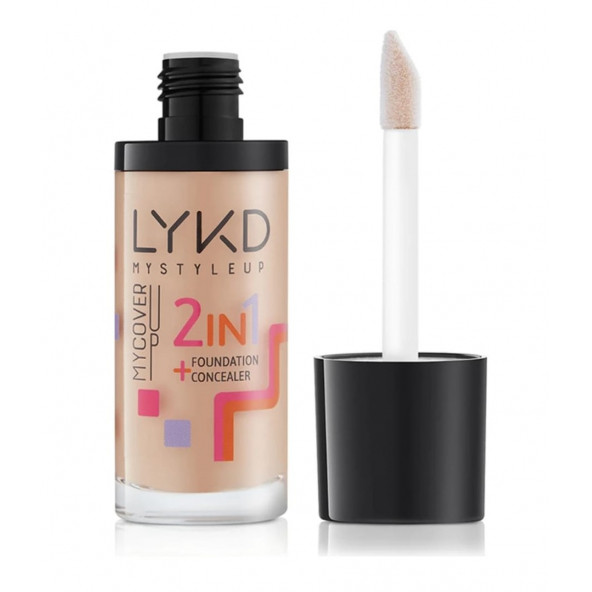 LYKD 2 in 1 Fondöten 133 Rose Almond - 3