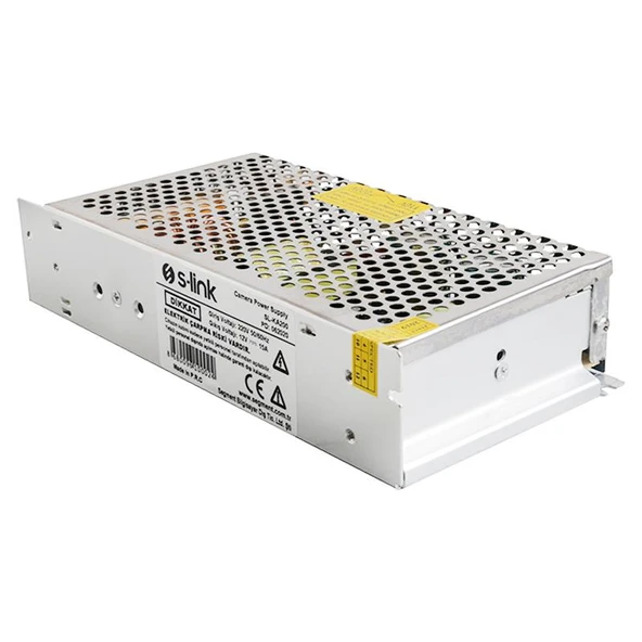 S-LINK SL-KA200 12 VOLT - 15 AMPER - 195 WATT METAL KASA ADAPTÖR - 9