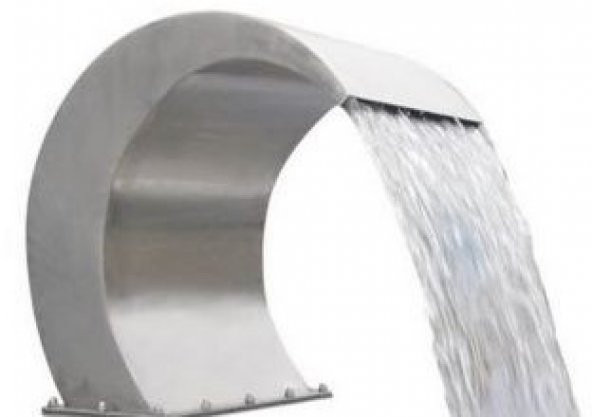 Havuz şelale Kobra 900-600 mm 316 kalite 1,2 mm Paslanmaz çelik El Yapım - 2