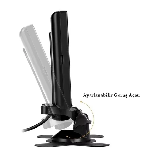 Powermaster 7 İnç 17 Ekran 2 Kanal Dijital Oto Monitör 12-24 Volt Araç İçi Monitör Rca Soketli Kamera Bağlabilir - 6