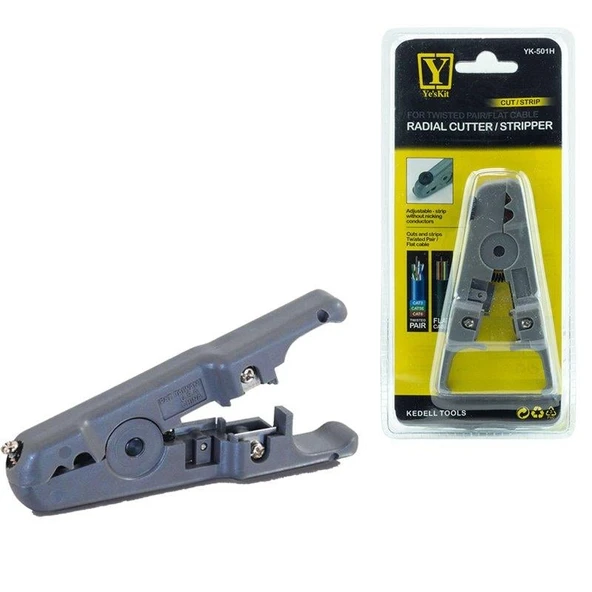 Powermaster YK-P-501H Ağ Kablosu Soyucu Kablo Sıyırma Pensesi Aparatı - Resim 3