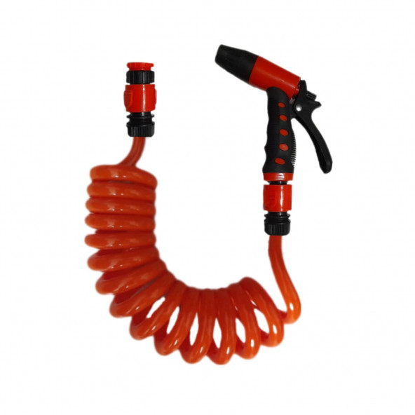 Plasyay  Spiral  Veranda Araç Yıkama Bahçe Sulama 2 Fonksiyonlu Bay-Tec Başlıklı Set - 2