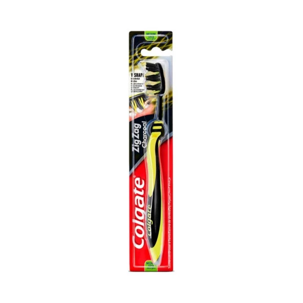 Colgate Zig Zag Charcoal Diş Arası Temizliği Orta Diş Fırçası 3lü Paket Colgate Zig Zag Charcoal 3lü