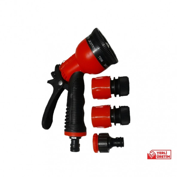Plasyay 8 Fonksiyonlu Sulama Tabancası ve Hortum Bağlantı Aparatları Tam Set Bay-Tec Modeli - 2