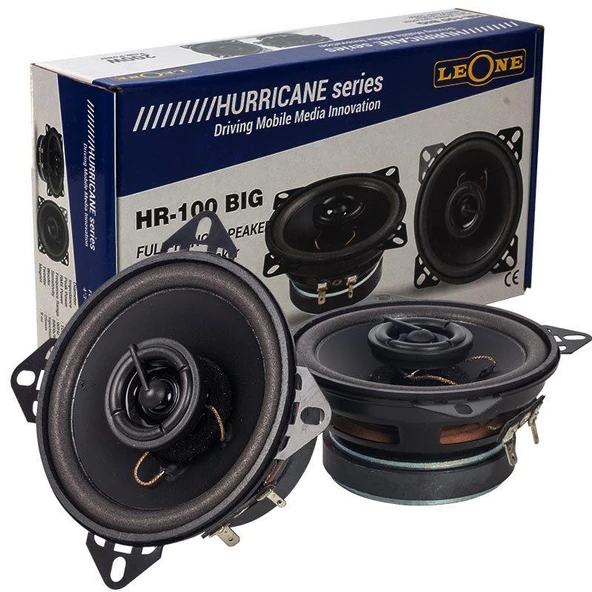 Ayt Leone HR-100 BIG 10 Cm 100 Watt Tweeterlı 3 Yollu 2 li Takım Hoparlör Oto Hoparlör - 6