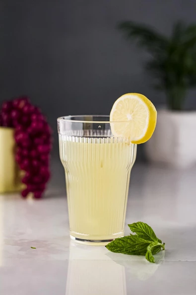 Akrilik Şeffaf 6'lı Uzun Bardak & Su Meşrubat Bardağı 400 ml ( Cam Değildir ) - 3