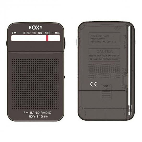 Roxy RXY-140FM Cep Tipi Mini Analog FM Radyo Mutfak Radyosu Deprem Çantasına Uygun