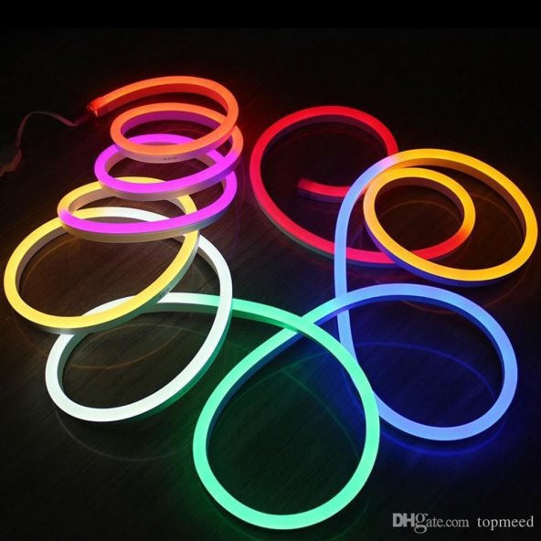 Rgb Neon Boru Led Kumandalı Dış Mekan 5 Metre Led Aydınlatma