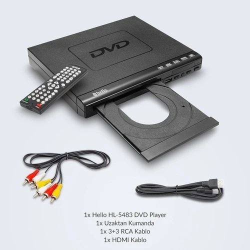 PTTAVM: Hello Hl-5483 Dvd Player Divx Kumandalı Hdmi Çıkışlı Dvd