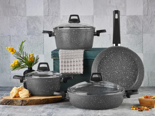 KALSEDON KALSEDON GRANITE 7 PRÇ SET-GRİ