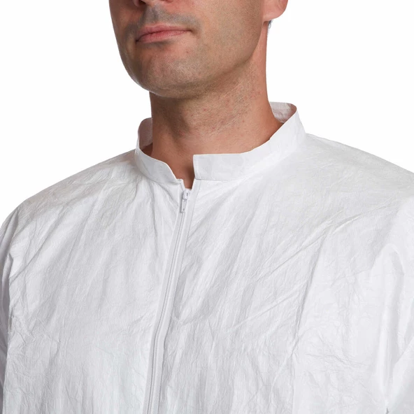 DuPont™ Tyvek® 500 Labcoat PL309 2 Cepli Fermuarlı Laboratuvar Önlüğü - 4
