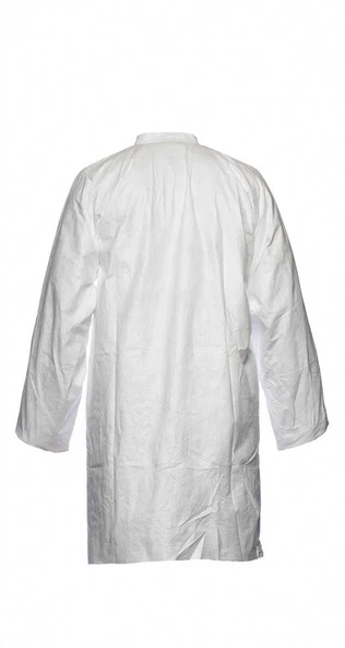 DuPont Tyvek 500 Labcoat PL30 3 Cepli Çıtçıtlı Laboratuvar Önlüğü