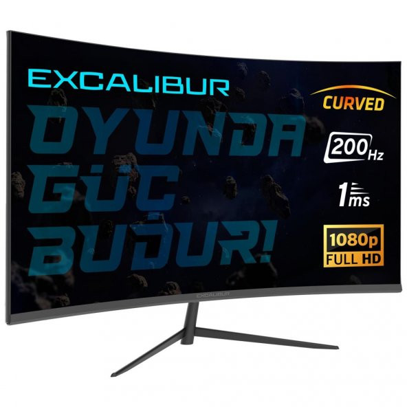 Casper 23.8" Excalibur M.E238FHD-G 200Hz 1ms 300NIT (HDMI+DP) Curved + G-Sync FHD LED Monitör - 1