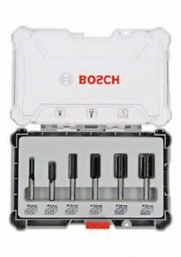 Pro Freze Seti 6 lı Düz 6 mm şaftlı - 2