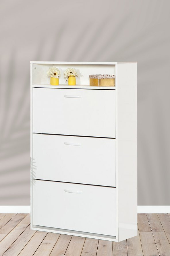 SANDALİE Nirvana Ayakkabılık Çok Amaçlı Dolap - Beyaz - 2