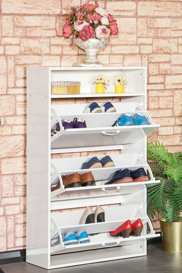 SANDALİE Nirvana Ayakkabılık Çok Amaçlı Dolap - Beyaz - 3