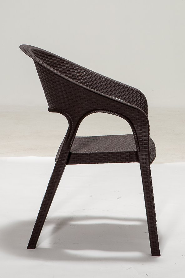 SANDALİE 2 Adet Garden Kahve Sandalye / Balkon-Bahçe-Teras - 3