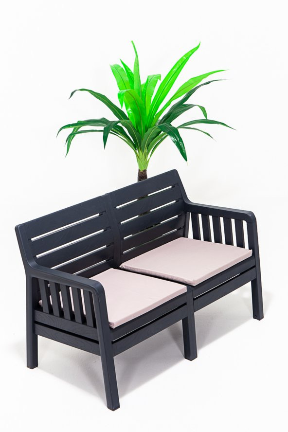 Lara 2'li Koltuk Balkon&Teras Bahçe Koltuk / Antrasit