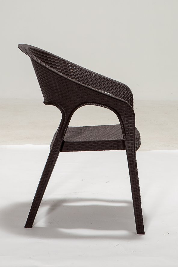 SANDALİE 6 Adet Garden Kahve Sandalye / Balkon-Bahçe-Teras - 3