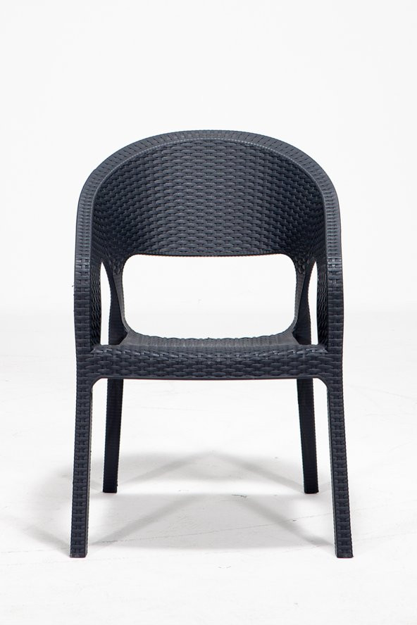 SANDALİE 4 Adet Garden Antrasit Sandalye / Balkon-Bahçe-Teras - 3