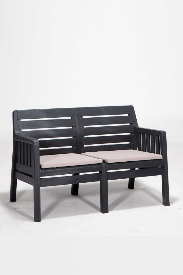 Lara 2'li Koltuk Balkon&Teras Bahçe Koltuk / Antrasit - 2