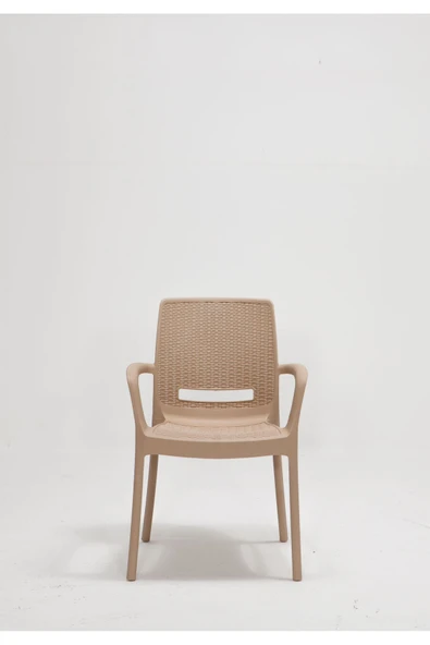 SANDALİE Rattan Lüx Dikdörtgen Cappucino Masa Takımı Bahçe&balkon - 3