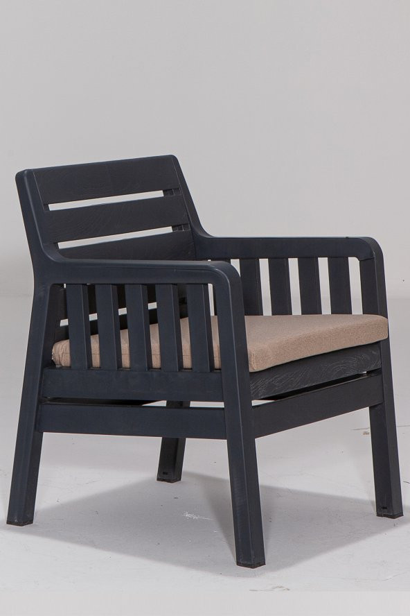 SANDALİE Lara 1+1+S Bahçe Takımı Balkon - Bahçe - Teras Mobilyası / Antrasit - 2