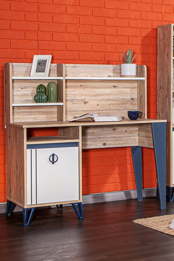 SANDALİE Rüya 60x120 Cm Çalışma Masası Bilgisayar Masası Ofis Ders Yemek Masası Atlantik Çam - 2