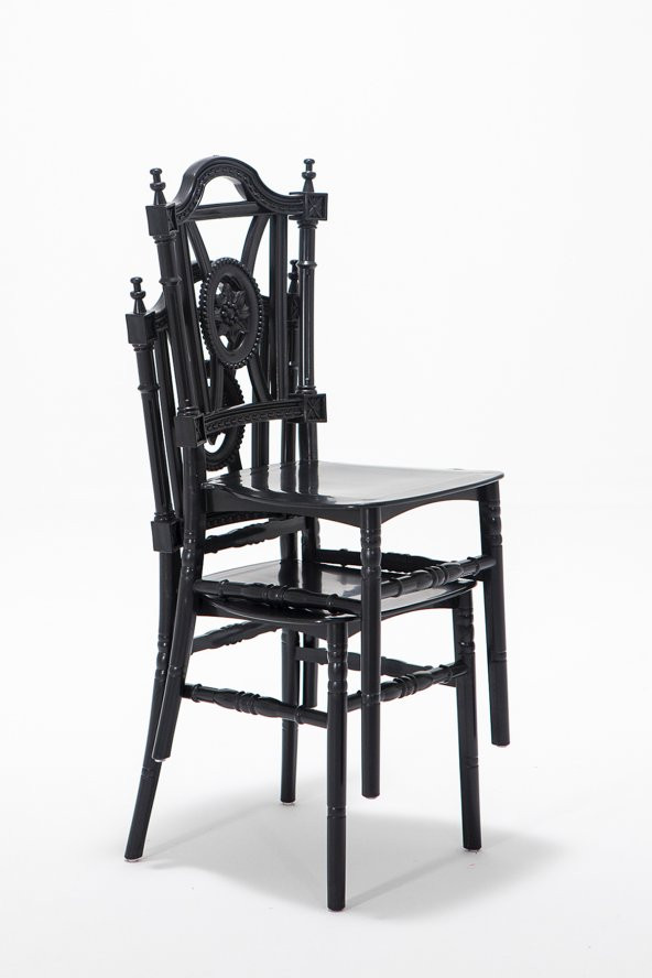 SANDALİE Avrupa / Keops Mutfak Masa Takımı 1 Masa 4 Sandalye - Siyah - Resim 3