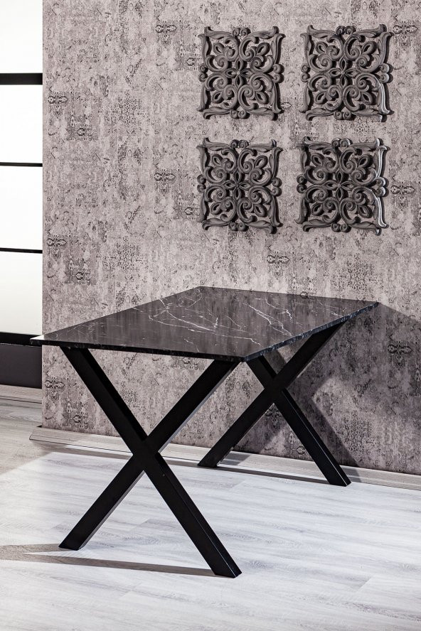 Matrix Maxima Bendir Mermer Desen 85x130 Mutfak Masası