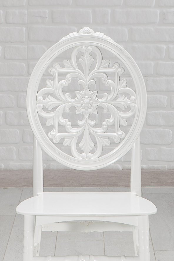 SANDALİE Venüs Beyaz / Sirius Sabit Masa - 4 Sandalye 1 Masa / Salon - Mutfak Masa Takımı - Resim 3