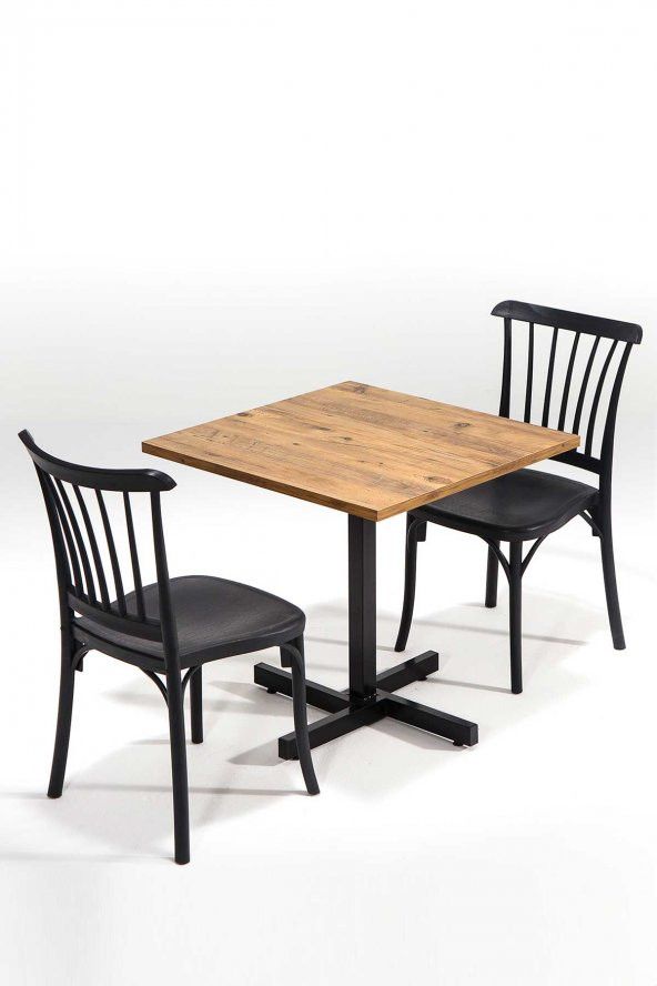 SANDALİE Tango Atlantik Çam Violet Mutfak Masa Takımı - Siyah