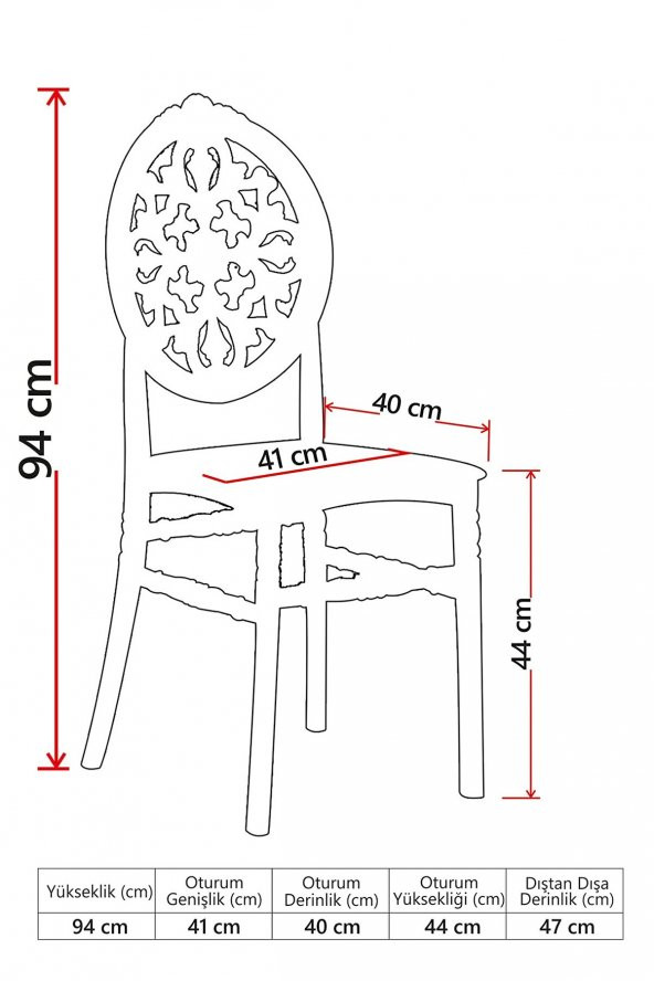 SANDALİE Matrix Wega Beyaz / Venüs Mutfak Masa Takımı - Beyaz - 3