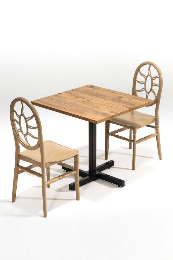 SANDALİE Tango Atlantik Çam Sunny Mutfak Masa Takımı - Cappucino