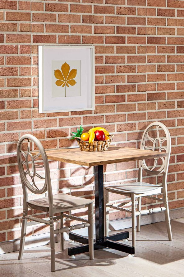 SANDALİE Tango Atlantik Çam Sunny Mutfak Masa Takımı - Cappucino - 2