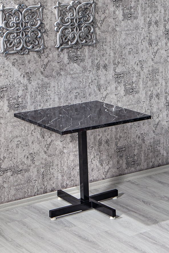 SANDALİE Tango Mermer Desen Violet Mutfak Masa Takımı - Siyah - 3