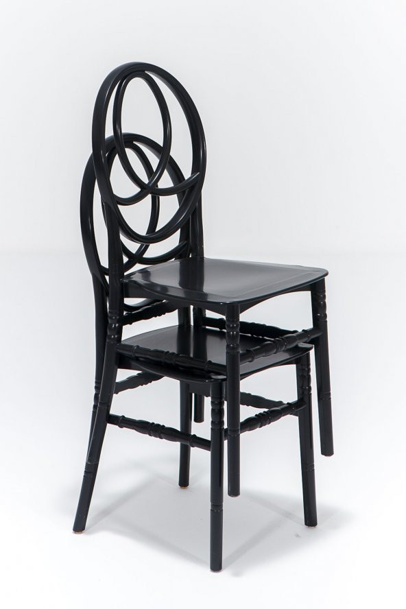 SANDALİE 4 Adet Phoenix Siyah Sandalye / Balkon-Bahçe-Mutfak - 3