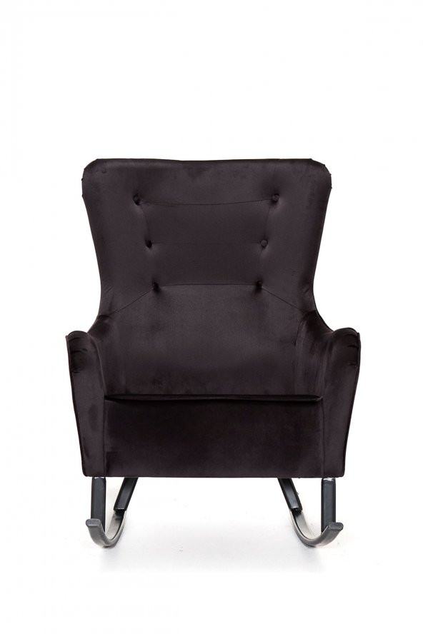 Melina Sallanır Berjer Tv Koltuğu Dinlenme Koltuğu, Sallanır Sandalye - Siyah - 2