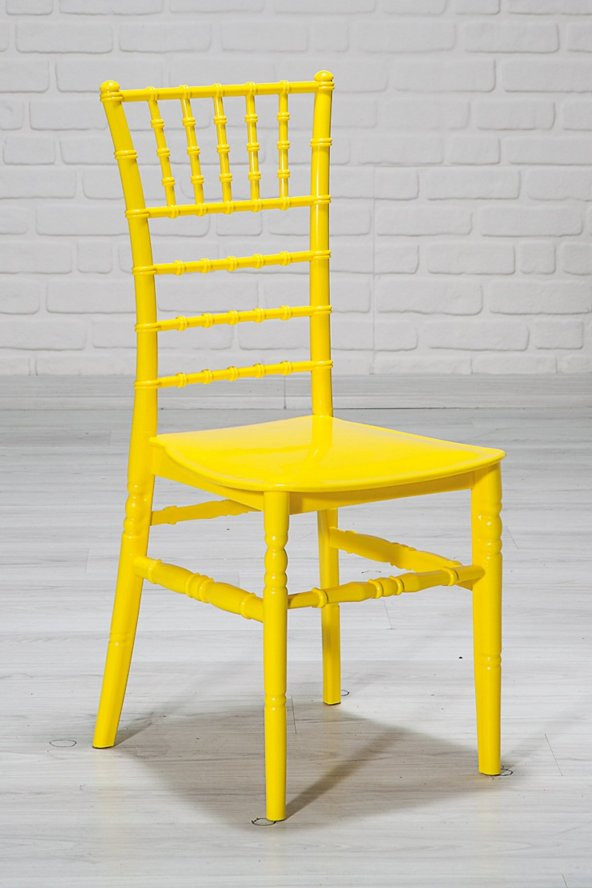 SANDALİE 6 Adet Soho Sarı Sandalye / Balkon-Bahçe-Mutfak - Resim 2