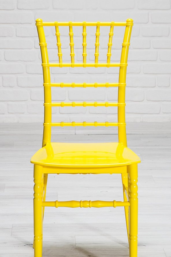 SANDALİE 6 Adet Soho Sarı Sandalye / Balkon-Bahçe-Mutfak - Resim 3
