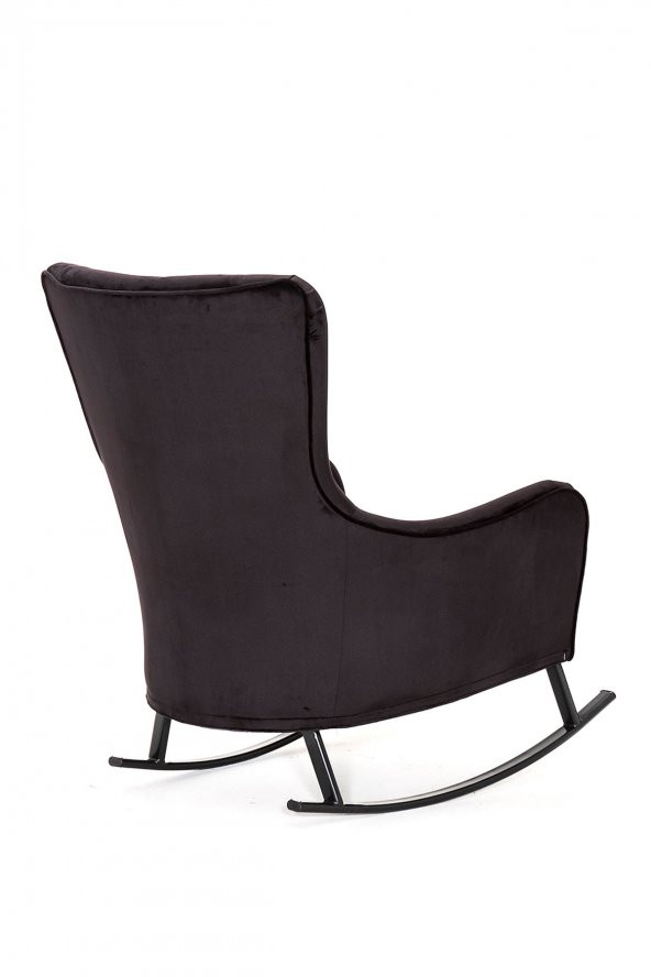 Melina Sallanır Berjer Tv Koltuğu Dinlenme Koltuğu, Sallanır Sandalye - Siyah - 3