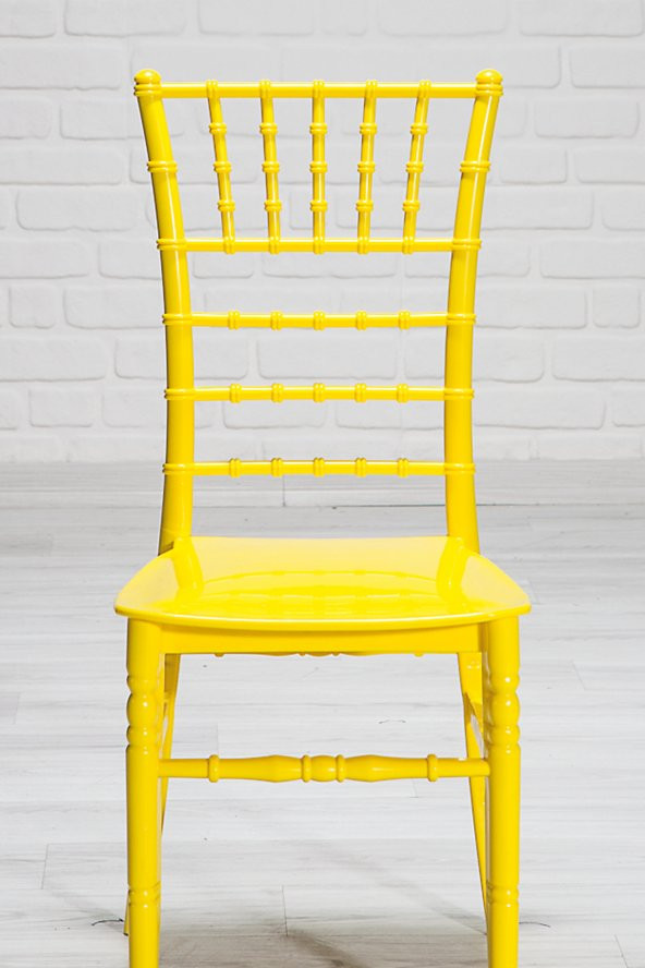 SANDALİE 4 Adet Soho Sarı Sandalye / Balkon-Bahçe-Mutfak - 3